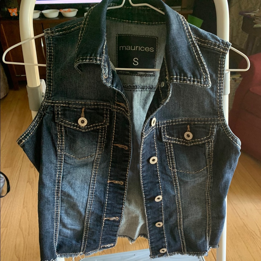 Maurices Small denim vest
